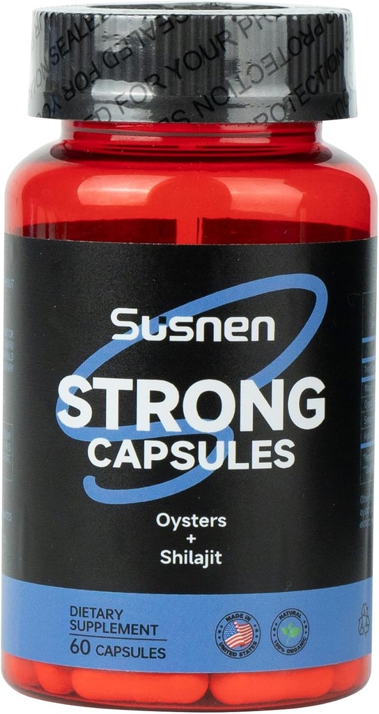 Fuertes cápsulas, con Oyster Titanium Seaweed Extracto, Minerales, promueve la absorción, suplemento de energía masculina, fortalece el cuerpo y proporciona energía natural al cuerpo. (60 cápsulas)
