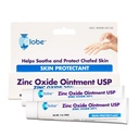 (2 Pack) Globe Zinc Oxide Ointment 20%, 2 Ounce Tube (Total 4 oz) Advanced Skin Protection, For Diaper Rash, Relief From Poison Ivy, Sumac & Oak, Protect from Wetness, Protects Chafed Skin