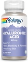 SOLARAY Hialuronic Acid Triple Strength - Skin Elasticity and Firmness Support - Plus Vitamin C - Lab Verified, 60 Day Money-Back Guarantee, 30 Servings, 30 VegCaps