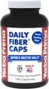 Yerba Prima Daily Fiber Caps - 180 Capsules - Soluble & Insoluble Suplemento dietético - Colon Cleanse - Gut Health - Vegan, Non-GMO, Gluten-Free