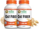 Botanic Choice Oat Fiber Suplemento dietético - Salud Digestiva para Mujeres y Hombres - Pack de 2