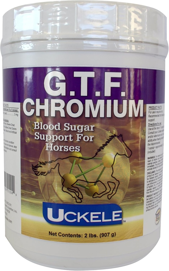 Uckele G.T.F. Chromium Horse Supplement - Equine Vitamin & Mineral Supplement - 2 pounds (lb)