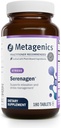 Metagenics Serenagen Supplement - Herbal Stress Management with Asian Ginseng " Chinese Herbs - Supports Calm, Focus, Energy " Sleep* - Non-GMO, Gluten-Free, Vegetarian - 180 Tablets