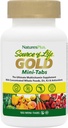 NaturesPlus Source of Life Gold Multivitamin - 180 Mini-Tabs, Pack of 2 - with Vitamins D3, B12 &amp; K2 - Vegetarian &amp; Gluten Gratis - 60 Total Servings