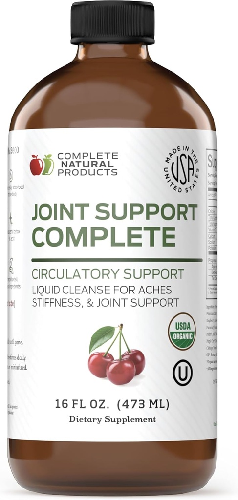 Complete Natural Products Joint Support Complete - 16 Fl Oz Organic Joint Support Supplement & Uric Acid Cleanse