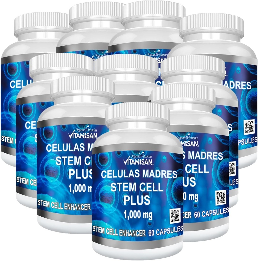 VITAMISAN 10 botellas Celulas Madres Stem Cell Plus cápsulas