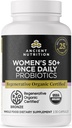 Probióticos certificados orgánicos antiguos de nutrición para mujeres 50+, Probióticos Mujeres 50+ Una vez diario, la digestión saludable y el apoyo al sistema inmunológico, 25 millones de UF* por ser, 30 Cuenta