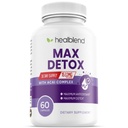 Max Detox Suplemento, Advanced Gut Cleanse Detox for Women &amp; Men with Psyllium, Chlorella, Hyssop Herb & Papaya, con Complejo Acai - Colon Cleanse - 60 cápsulas (1)