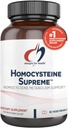 Designs for Health Homocysteine Supreme - Methylated B Vitamins with Riboflavin, B6, B12, Folate, L-Serine &TMG for Brain Support & Heart Health - Methylated Multivitamin (60 cápsulas)