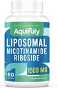 Liposomal Nicotinamide Riboside Suplemento 2000 mg con TMG y Pterostilbeno para la absorción máxima, superior a NAD, Boosting NAD+, Cellular Energy, y Age Defense, 60 Softgels