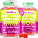 Manzana Vinagre Gummies, Keto ACV Gummies para Mujeres y Hombres, Apple Sider Vinegar Suplemento con té verde, B12, Probiótico para Detox Cleanse, Metabolismo & Salud Digestiva, Vegan - 2 Meses Suministro