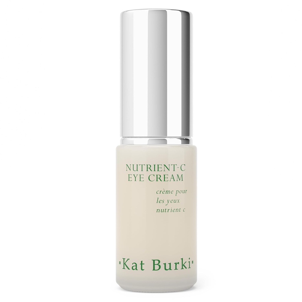 Kat Burki 8% Crema de Ojo Estabilizada de Vitamina C con Caffeine, Círculo Oscuro Reduciendo " Tratamiento del área Ocular Depuffing, 0,5 Fl Oz
