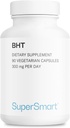 Supersmart - BHT Suplemento 300mg por día - Butylated Hydroxytoluene ← No Gluten Libre - 90 cápsulas vegetarianas