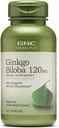 GNC Herbal Plus Ginkgo Biloba 120mg Suplemento, Vegetariano, apoya la Sharpness mental, 100 servicios