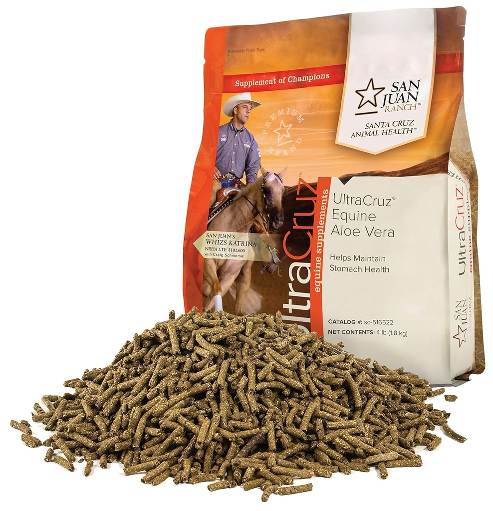 UltraCruz - sc-516522 Equine Aloe Vera Suplemento para Caballos, 4 lb, Pellet (64 Day Supply)
