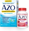 AZO Balance Femenino completo Probióticos diarios para mujeres (60 Cuenta) + Softgeles de arándano para la salud del tracto urinario (100 Cuenta)
