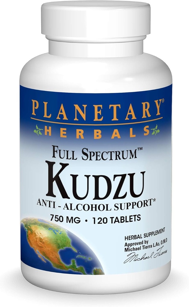 Herbals planetarios Full Spectrum Kudzu Tablets, 120 Cuenta