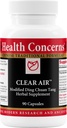 Preocupaciones de salud Clear Air - Lung Health &amp; Respiratory Support Supplement - Marshmallow, Apricot, Bitter Orange, Ajo, Skullcap &amp; More - Aumenta la capacidad de oxígeno &amp; reduce Mucus - 90 cápsulas