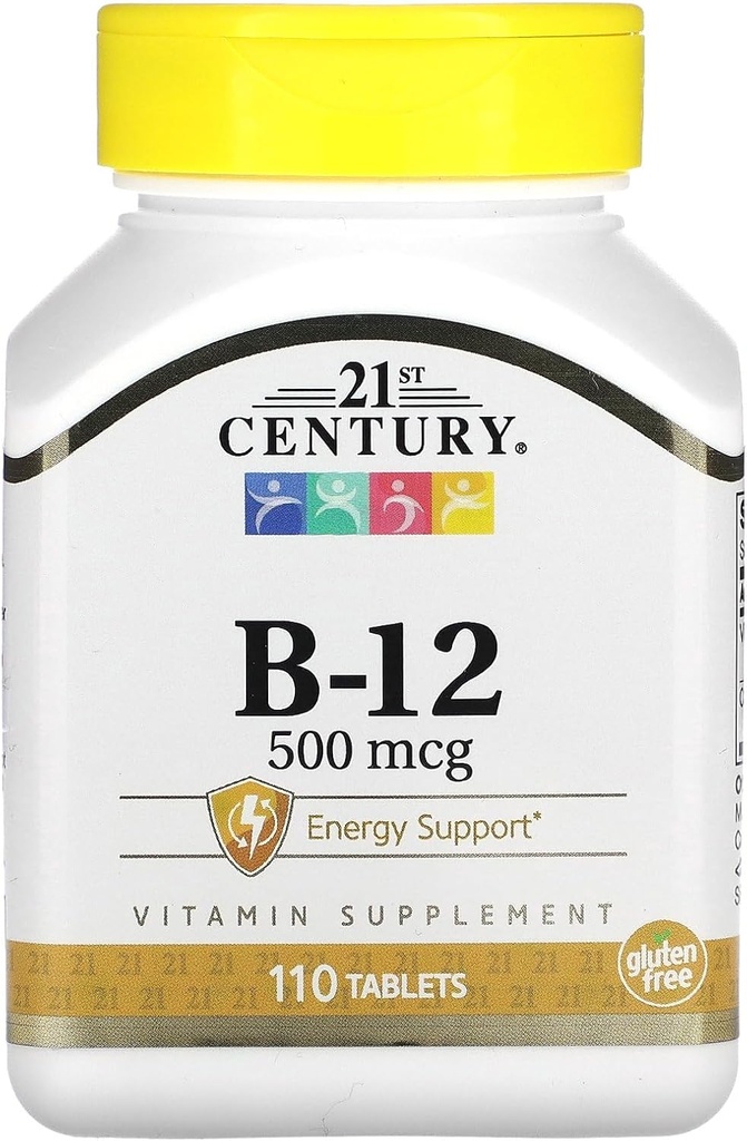 21st Century Vitamina B-12, 500 mcg, 110 Tablets