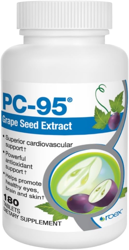 Roex Vitaminas Silencioso PC-95 Grape Seed Extract ← Suplementos dietéticos  Stress Relief ← Saludable Eyes ← Saludable Brain ← Saludable Skin ← Cardiovascular Support latitud 180