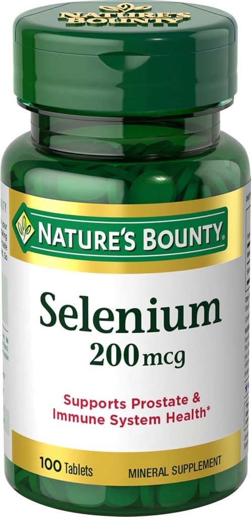 Bounty Selenium, apoya la salud del sistema de próstata e inmune, 200 mcg, 100 Tablets