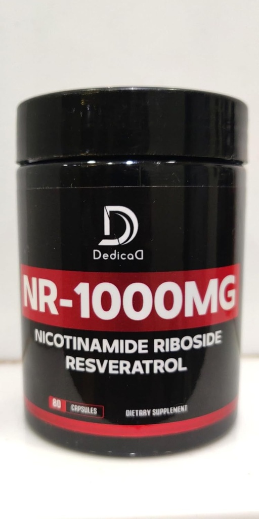 Suplemento NAD con Nicotinamide Riboside y Trans Resveratrol - NR para Mujeres Hombres - 80 cápsulas