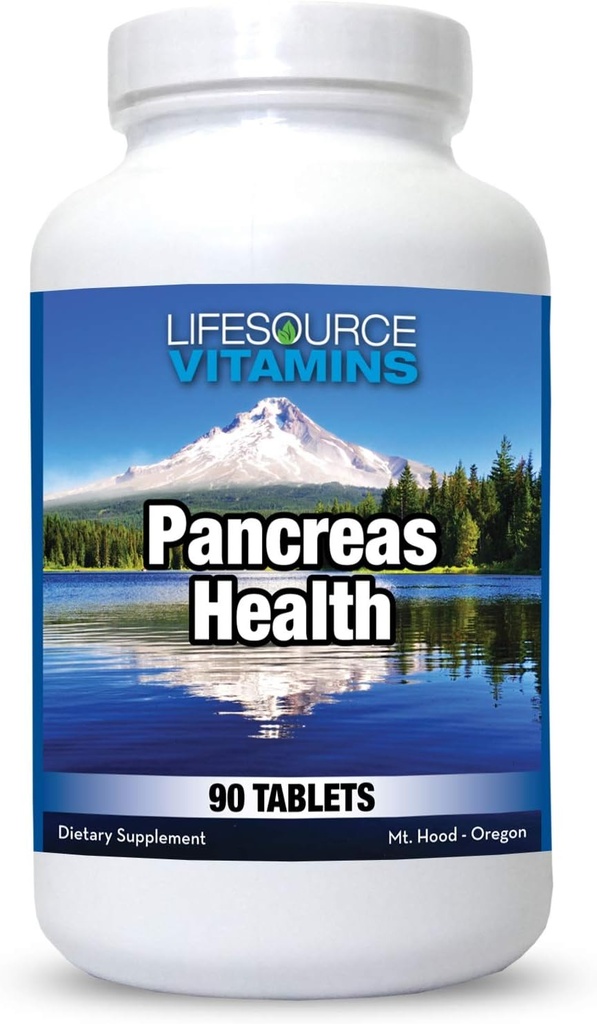 LifeSource Vitamins Pancreas Health-18 All Natural Synergistic Ingredients for Pancreas Health &amp; Support