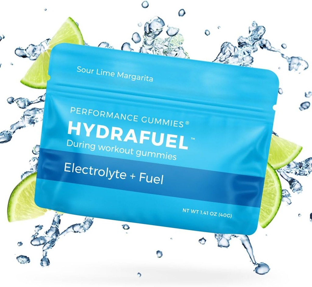 SGC Seattle Gummy Company – HydraFuel Electrolyte Hydration Gummies – 12-Pack Margarita – Rendimiento atlético mejorado y soporte de hidratación – Carbohidratos rápidos y electrolitos