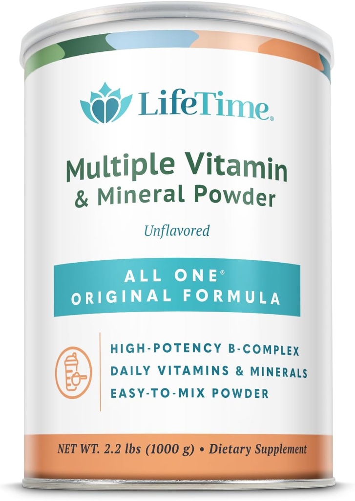 TODOS ONE Múltiple vitamina &amp; mineral Powder, Fórmula original, una vez multivitamínico diario, suplemento mineral ' aminoácidos, 8g Proteína (66 serviendos) (66 serviendos)