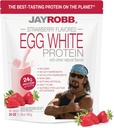 JAYROBB Strawberry Egg White Protein 24 oz, 1.5 libra bolsa