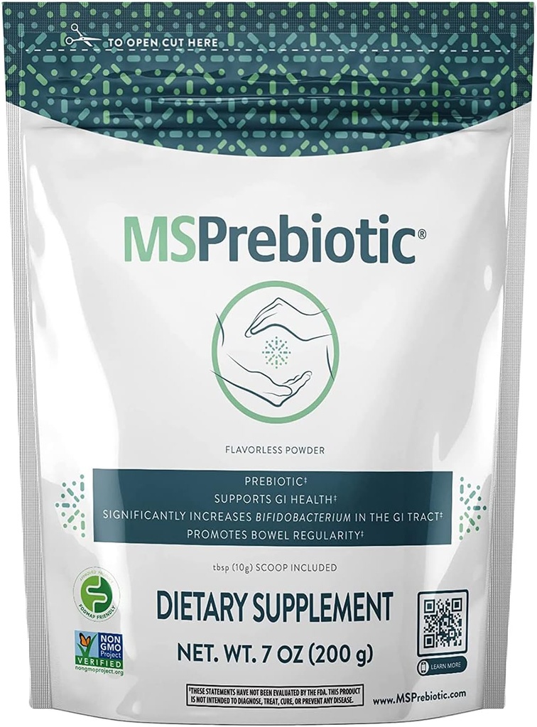 Prebióticos Suplemento de fibra muy alta fuente de fibra soluble Ø Original Superfood Gut Health Suplementos que alimentan probióticos tóxico Prebiótico Fiber Powder (7 oz)