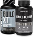 Fabricación Jacked Factory Build-XT Daily Muscle Builder and Performance Enhancer (60 cápsulas) & Essentials Muscle Building Supplement for Strength and Growth (30 cápsulas)
