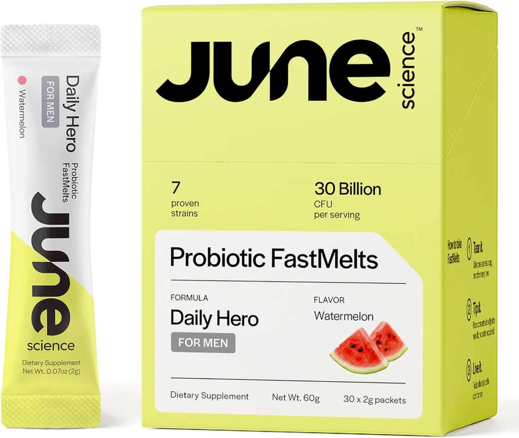 Héroe diario para hombres ← Fast Melt Pre + Probiótico para hombres (30 Pack, sandía)