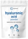 Micro Ingredientes Hialuronic Acid Serum Powder, 100 Grams ← Baja Peso Molecular, Cosméticos Grado ANTE Skin Hydration and Moisture Support Suplementos