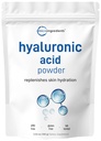 Micro Ingredientes Hialuronic Acid Serum Powder, 100 Grams ← Baja Peso Molecular, Cosméticos Grado ANTE Skin Hydration and Moisture Support Suplementos