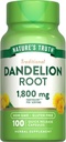 La verdad de la naturaleza Dandelion Root Capsules  1800mg ← 100 Conde ← No Gluten