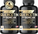 Quercetina con Bromelaina, Suplemento de Nettle Stinginging, Vitamina C Zinc Vitamina D ← No Gluten-Free Silencio Hecho en EE.UU.