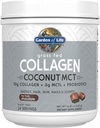 Jardín de la hierba de la vida Collagen Coconut MCT Powder - Chocolate, 24 Servings, Collagen Peptides Powder Suplemento de la piel de la energía de la piel uñas articulaciones, Coco de MCT &amp; Probióticos