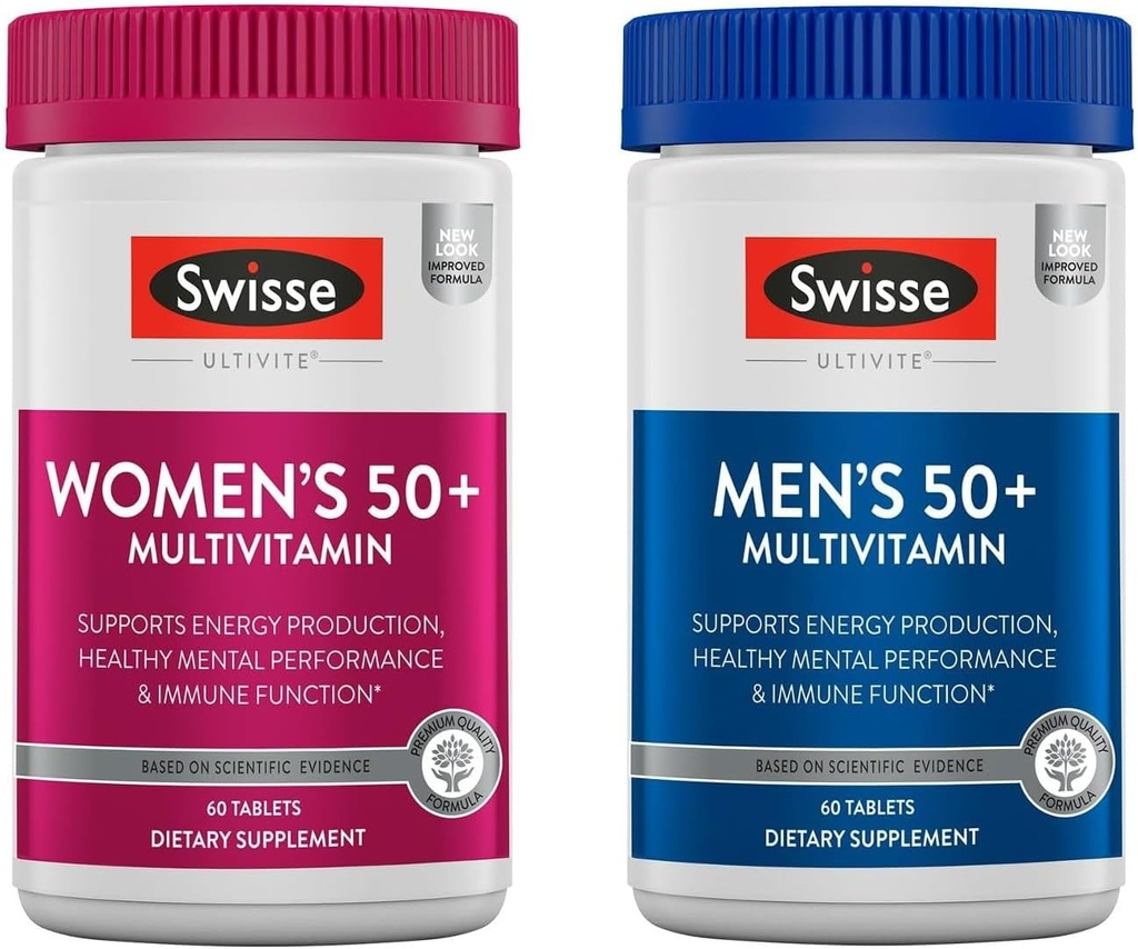 Swisse Daily Multivitamin for Men &amp; Women 50 and Over Combo