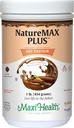 Maxi-Health NatureMAX Plus Energy Support Drink Soy Protein Powder - Sugar Free Diet Supplement - 20g Protein Por Serving - Natural Chocolate Flavor - Kosher Vitamina - 1lb