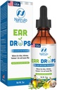 Natrulo Natural Ear Drops for Ear Infection - Homeopathic, Herbal Eardrops for Adults, Children &amp; Pets - for Ear Aches, Swimmer's Ear, Loosen Wax - Kids Safe Ear Oil, Made in USA (2 Oz)