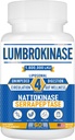Liposomal Lumbrokinase Nattokinase Complejo Serrapeptase, Lumbrokinase Suplemento para Circulación Salud y Digestión cardíaca,60 cápsulas