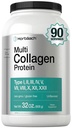 Horbaach Multi Collagen Protein Powder 32 oz ← Tipo I, II, III, V, X TENIDO Péptidos de Collagen Hidrolyzed TENIDO Keto &amp; Paleo Friendly TENIDO Sin sabor