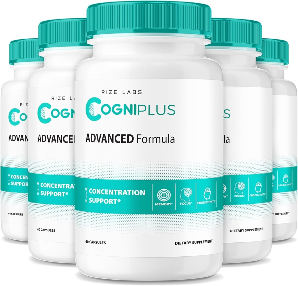 rize labs Cogni Plus Capsules – Daily Focus Support Formula with a Balanced Blend for Clarity, Memory, and Alertness ← Pills Easy-to-Take for Lifestyle Support - Pack of 5(300 Capsules)