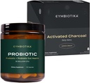 CYMBIOTIKA Probiotic 50 Billion CFU " Activeted Charcoal Liquid Supplement, Supports Healthy Digestion for Men " Women, Stomach Detox " Digestive Relief, Helps Alleviate Gas " Bloating, Easy to Use
