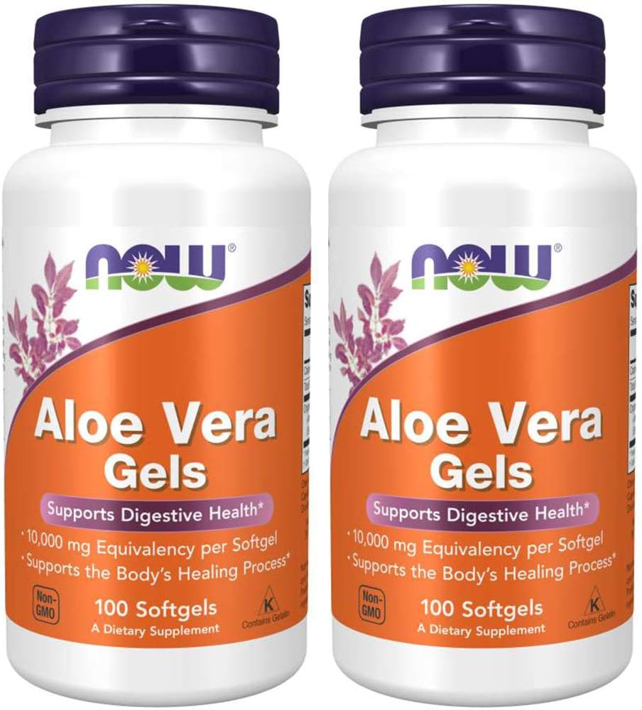 Ahora Foods Aloe Vera, 100 softgels 2 pack