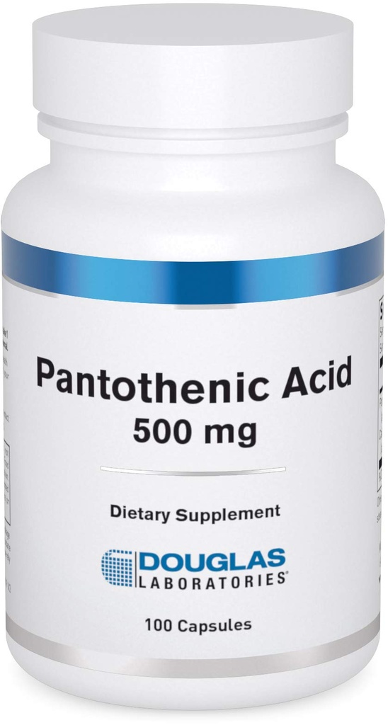 Douglas Laboratories Pantothenic Acid 500 mg ← Vitamina B5 para apoyar la producción de energía celular y el metabolismo*  100 cápsulas