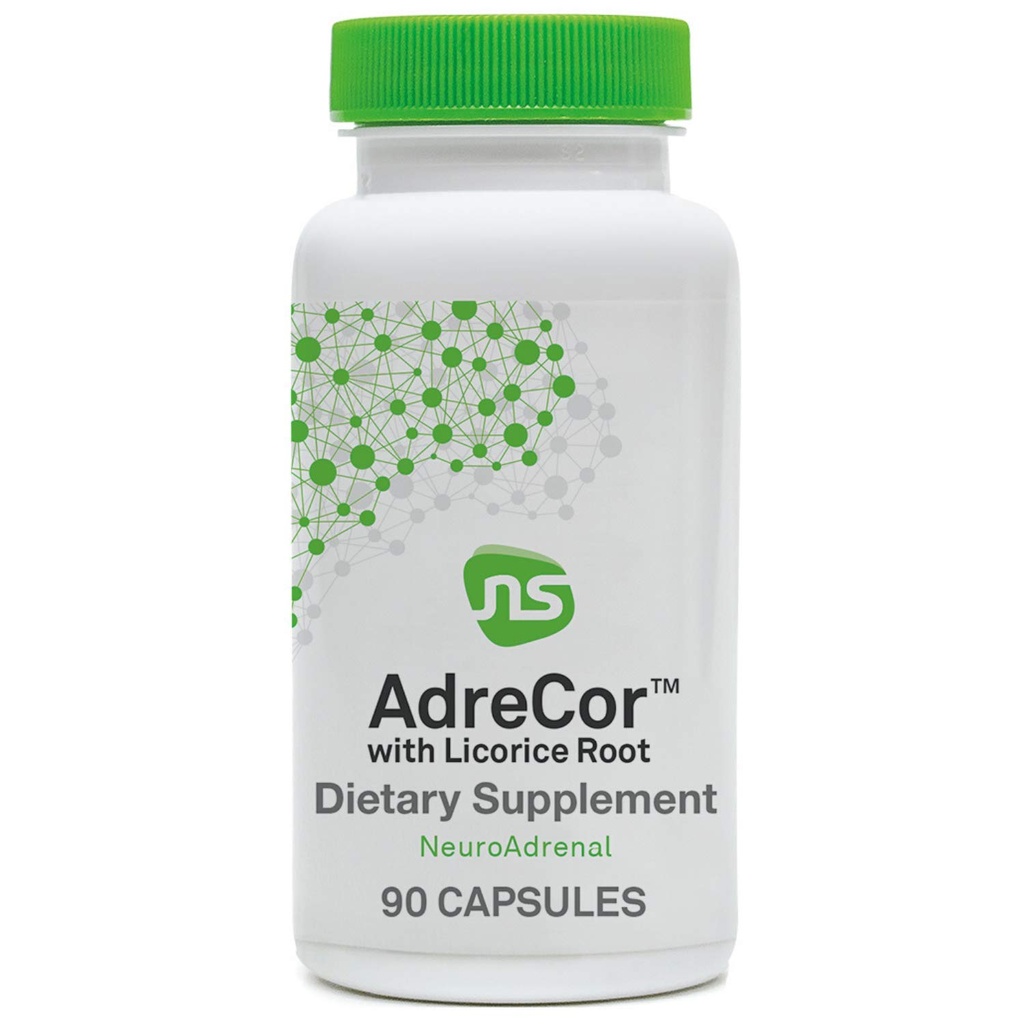 NeuroScience Cortisol Manager " Adrenal Support Supplements for Daily Energy - AdreCor with Licorice Root - L Tyrosine " More to Combat Fatigue " Promote a Healthy Stress Response (90 Capsules)