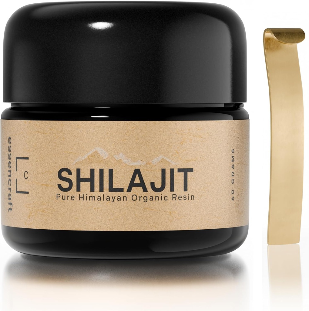 Himalayan Shilajit Resin - 500mg Max Potency, Lab tested Pure Shilajit for Men and Women, 85+ Trace Minerals Fulvic Acid, Immune Support, Energy & Cognitive Performance, 4 Month Supply, 60g