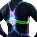 noxgear Tracer2 Multicolor Light Up and Reflective Running Vest TEN Recargable, Ultra-bright Running Lights for Runners